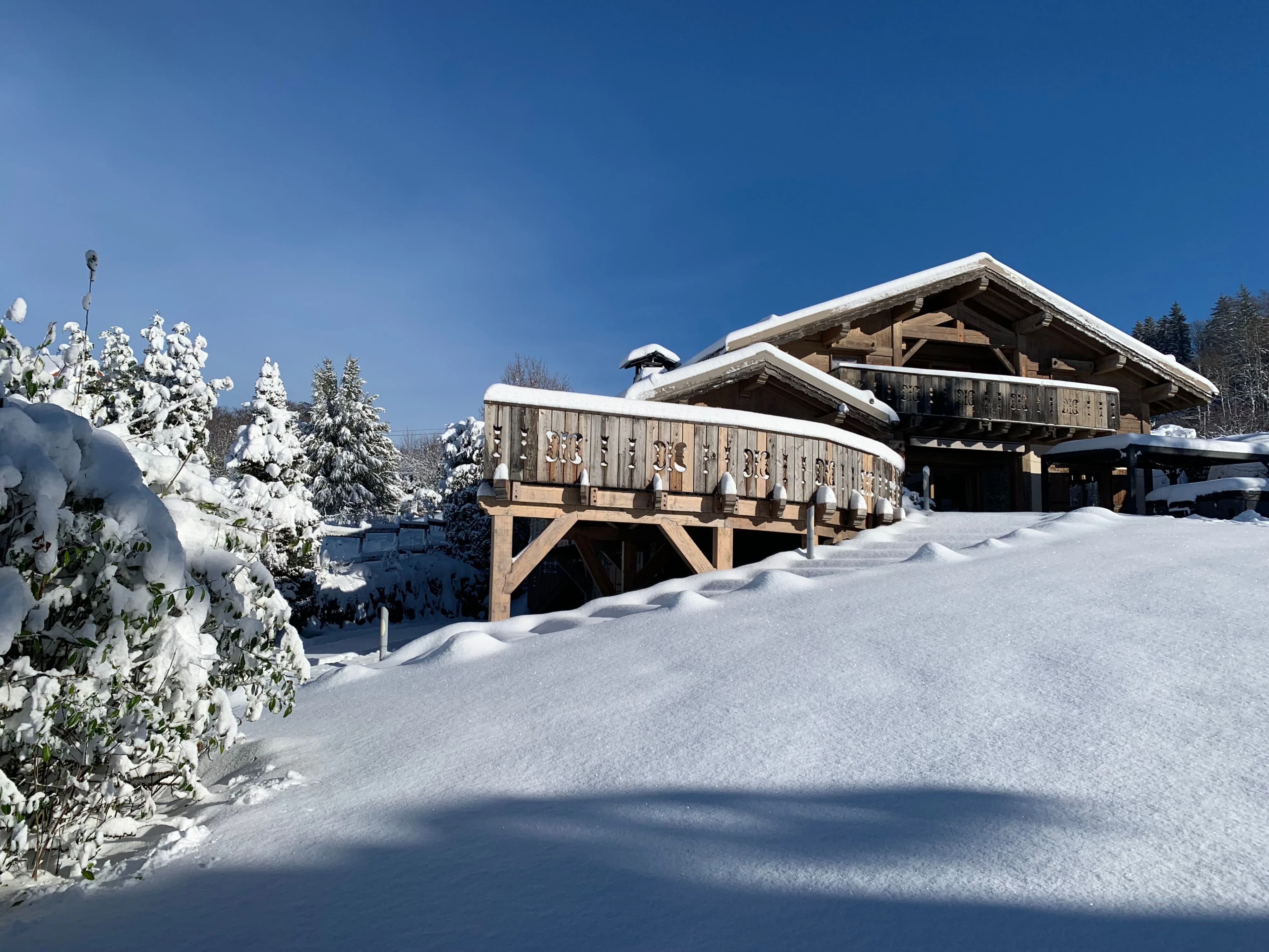 Chalet en hiver